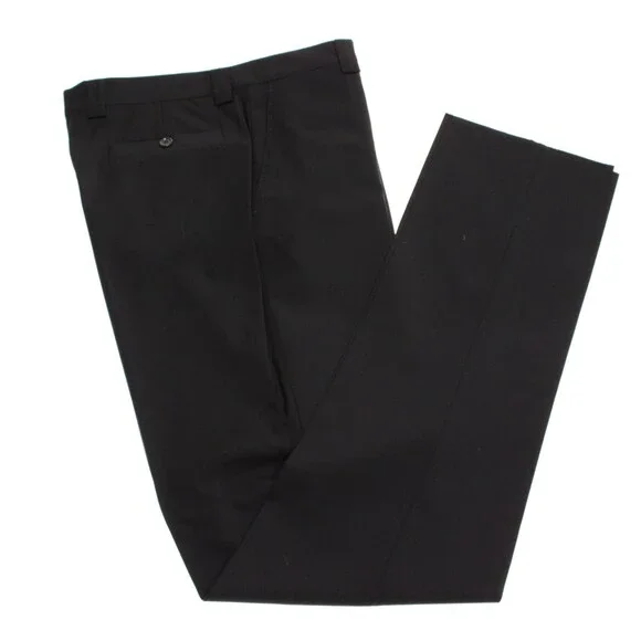 Sartore NWT Dress Pants Size 33 US Antonio in Solid Black Wool Blend